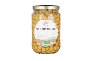 Bocal de pois chiches cuits BIO 520gr