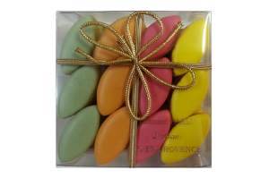 24 Mini Calissons Colorés, Étui carré 155 gr