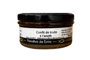 Confit de truite à l'aneth - 160g