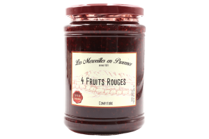 Confiture familiale au 4 fruits rouges - 750gr - Format familial
