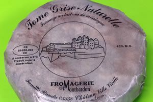 La Montbardonnaise, tome  grise, 100% vache, 1.5Kg,  A la pièce  précommande 15j