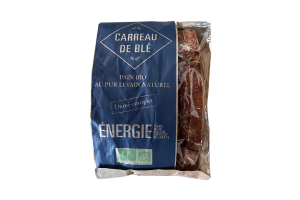Pain BIO "ENERGIE" au levain naturel 400gr, le Carreau de blé