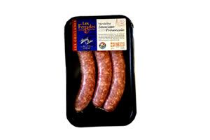 ARRET - Saucisse Provençale de 120gr en barquette 1,2Kg