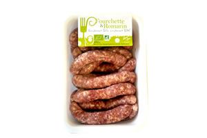 ARRET Saucissette BIO de 75 gr en barquette 1,2Kg