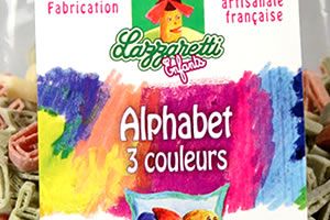 PROMO ! Alphabet 3 Couleurs. BIO 500 gr