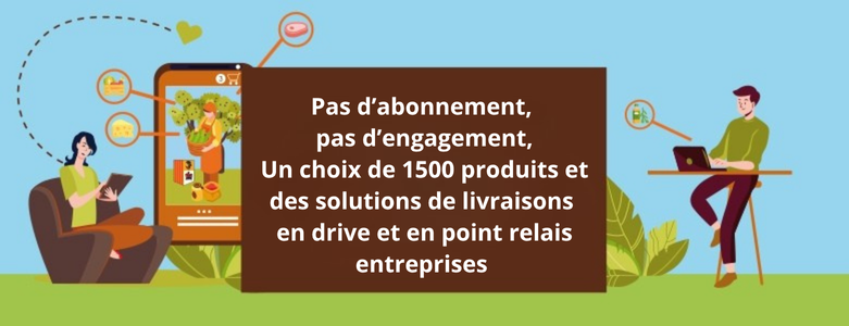 Commande en ligne de produits locaux pas d'eng
